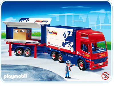 Playmobil Truck with Trailer Play Set 4323 NEW NIB Sealed Retired 