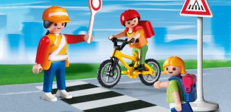 Playmobil - 4328 - Schulweghelferin mit Kindern