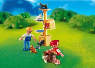 Playmobil - 4347 - Niños y casa de gatos