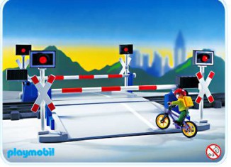 Playmobil - 4383 - Beschrankter Bahnübergang