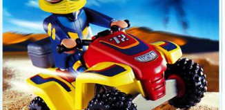 Playmobil - 4425 - Pilote - quad jaune & rouge