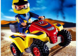 Playmobil - 4425 - Pilote - quad jaune & rouge