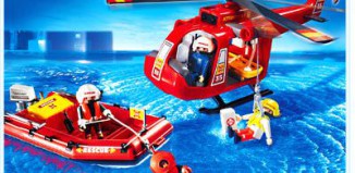 Playmobil - 4428 - Hélicoptère & bateau de sauvetage