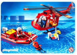 Playmobil - 4428 - Rescue helicopter and boat