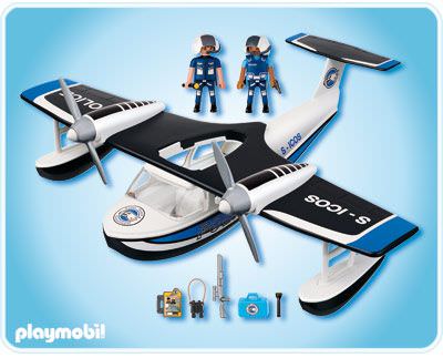 Playmobil 4445 - Police Seaplane - Back