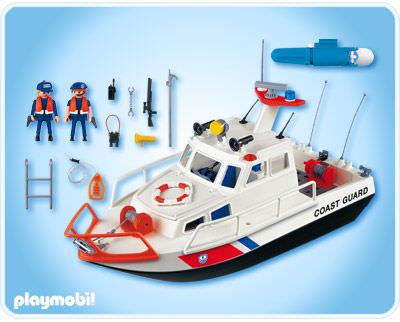 Playmobil 4448 - Coast Guard Boat - Back