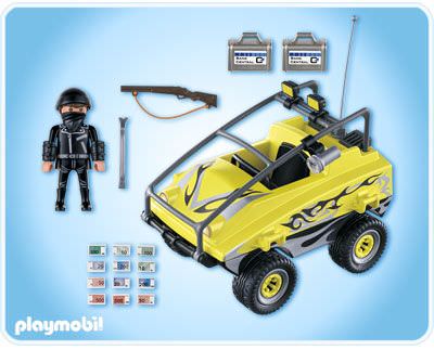 Playmobil 4449 - Robber's Amphibious Vehicle - Back