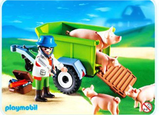 Playmobil - 4495 - Veterinarian with Pigs