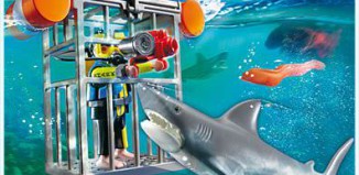 Playmobil - 4500 - Tiburón atacando jaula