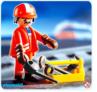 Playmobil 4640 Special Bahnarbeiter Figuren Grundfiguren 