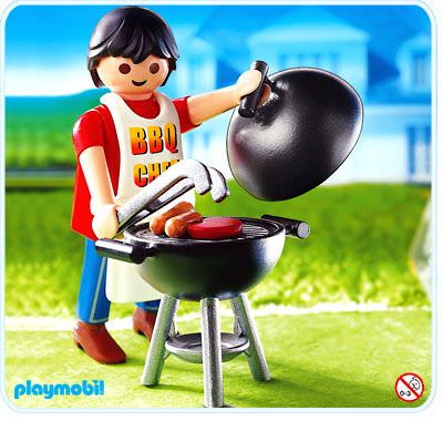 4649 Playmobil Special Figur Papa mit Grill #5 BBQ-Chef 