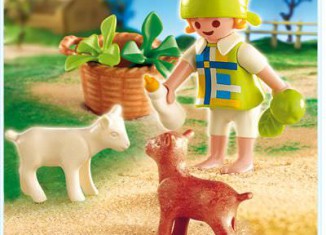 Playmobil - 4674 - Girl with Baby Goats