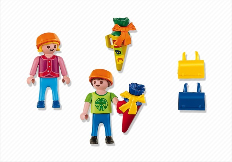 Playmobil 4686 - Child's First Day at School - Back