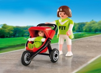 Playmobil - 4697 - Maman avec bébé et poussette