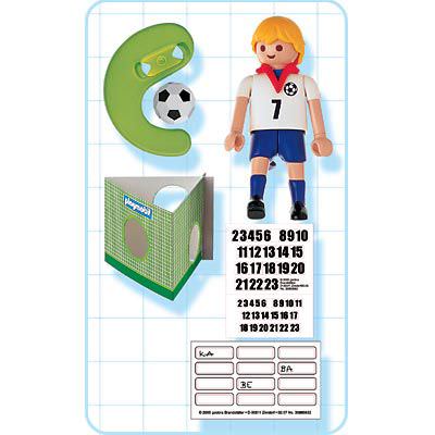 Playmobil 4709 - Soccer Player - England - Back