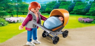 Playmobil - 4756 - Mom with Baby Carriage
