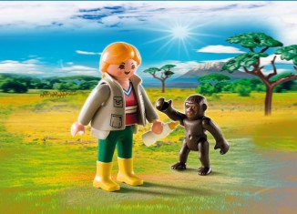 Playmobil - 4757 - Zookeeper with Baby Gorilla
