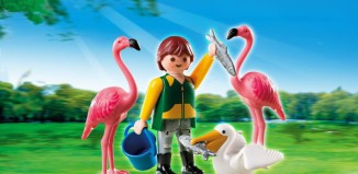 Playmobil - 4758 - Cuidador del zoo con aves