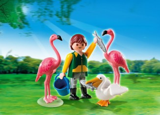 Playmobil - 4758 - Zookeeper with Exotic Birds - Detail Playmobil - 4758 - Zookeeper with Exotic Birds