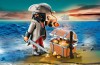 Playmobil - 4767 - gloomy pirate with treasure chest