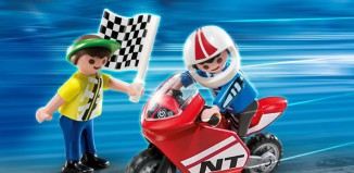 Playmobil - 4780 - Enfants avec moto de course