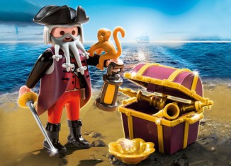 Playmobil - 4783 - Pirate with treasure chest - Detail Playmobil - 4783 - Pirate with treasure chest