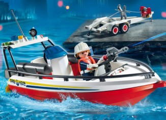 Playmobil - 4823 - Fire Boat with Trailer
