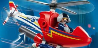Playmobil - 4824 - Hélicoptère de pompier