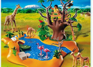 Playmobil - 4827 - Poste d'observation et animaux de la savane