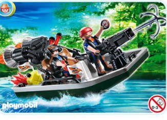 Playmobil - 4845 - Treasure Robber's Boat with Cannon
