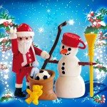 BNIB Playmobil 4889 CHRISTMAS Santa with Angel & Barrel Organ 