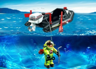 Playmobil - 4910 - Kleinboot mit Tiefseetaucher