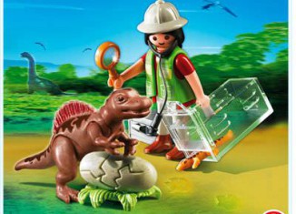 Playmobil - 4925 - Scientist with Baby Dinosaur