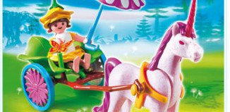 Playmobil - 4934 - Fée avec licorne et calèche oeuf de pâque