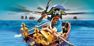 Playmobil - 4942 - pirate in rowboat egg