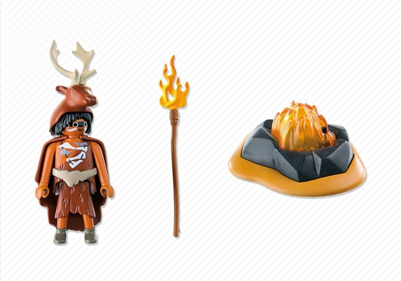 Playmobil 5104 - Fire Guardian with LED Fire - Back