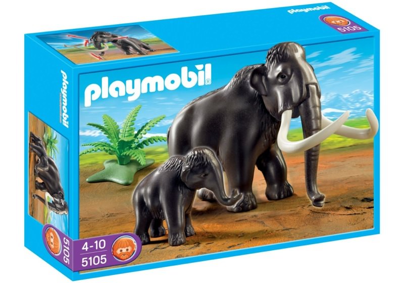 Playmobil 5105 - Woolly Mammoth with Baby - Box