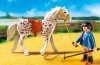 Playmobil - 5107 - Knabstrupper Horse with Trainer and Stable