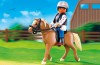 Playmobil - 5109 - Haflinger Horse with Rider and Stable