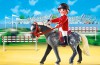 Playmobil - 5110 - Trakehner Horse with Equestrienne and Stable