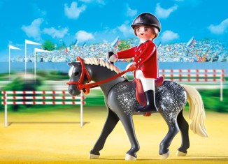 Playmobil - 5110 - Caballo Trakehner con Establo Marrón y Amarillo