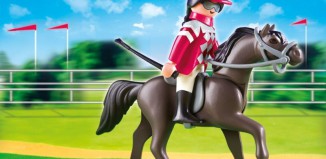 Playmobil - 5112 - Arabian Horse with Jockey and Stable