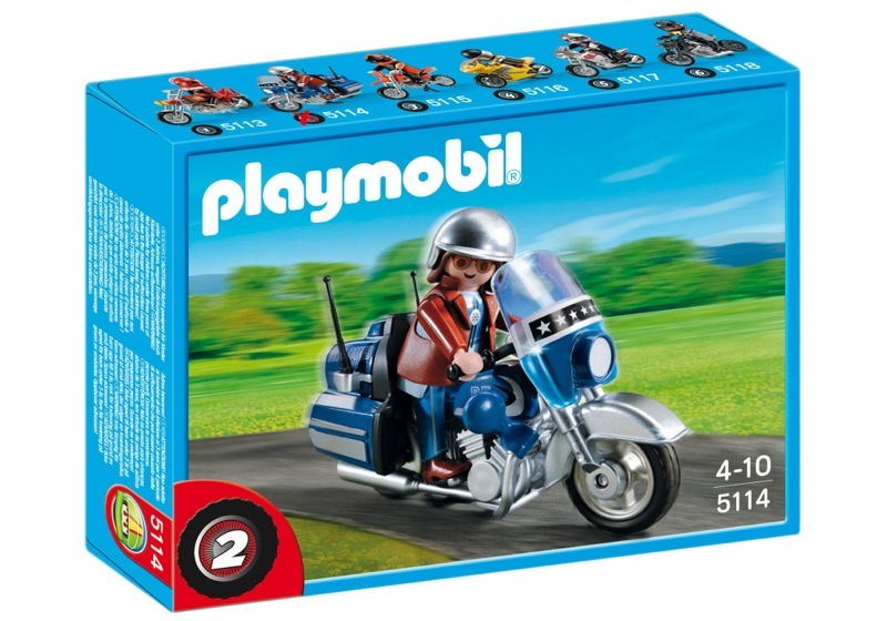 Playmobil 5114 - Touring Motorcycle with Rider - Box