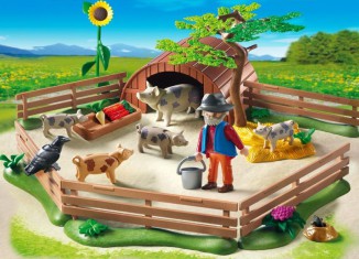 Playmobil - 5122 - Spotted Pigs and Pigpen