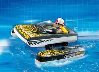 Playmobil - 5161 - Click & Go Croc Speedboat