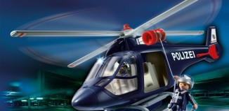 Playmobil - 5178 - Hélicoptère de police avec LEDS