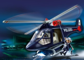 Playmobil - 5178 - Polizeihubschrauber mit LED-Suchscheinwerfer