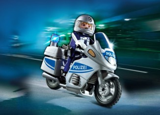Playmobil - 5180-ger - Moto de policía alemana con luz intermitente