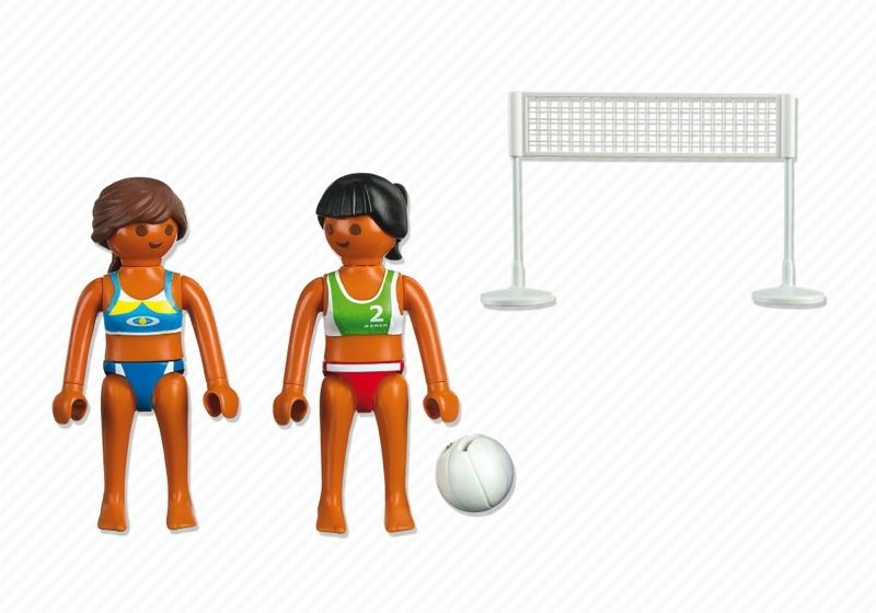 NIB Playmobil 5188 Beach Volleyball Women with Net 