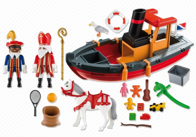 Playmobil 5206-net - Saint Nicholas Steamboat - Back